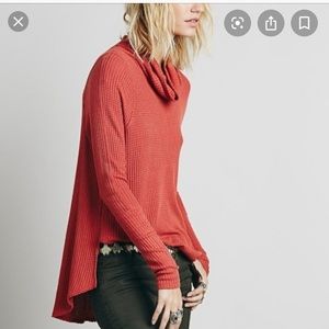 Free people burnt orange sweater